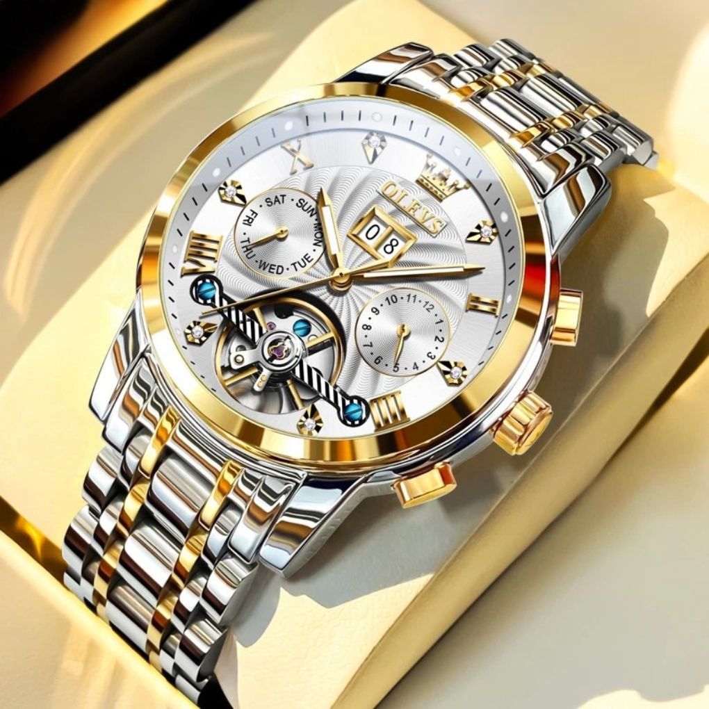 Dark Fenix Olevs Imperial Automatic Watch WHITE GOLD