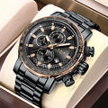 Man Watch LIGE Luxury Stainless Steel Mens Watch Male Military Sport Waterproof Big Watches Men Quartz Clock Relogios Masculino