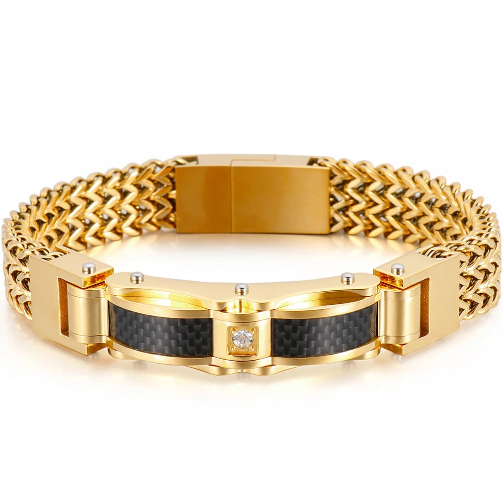 Pulseira Soberana Franco 12MM Ouro