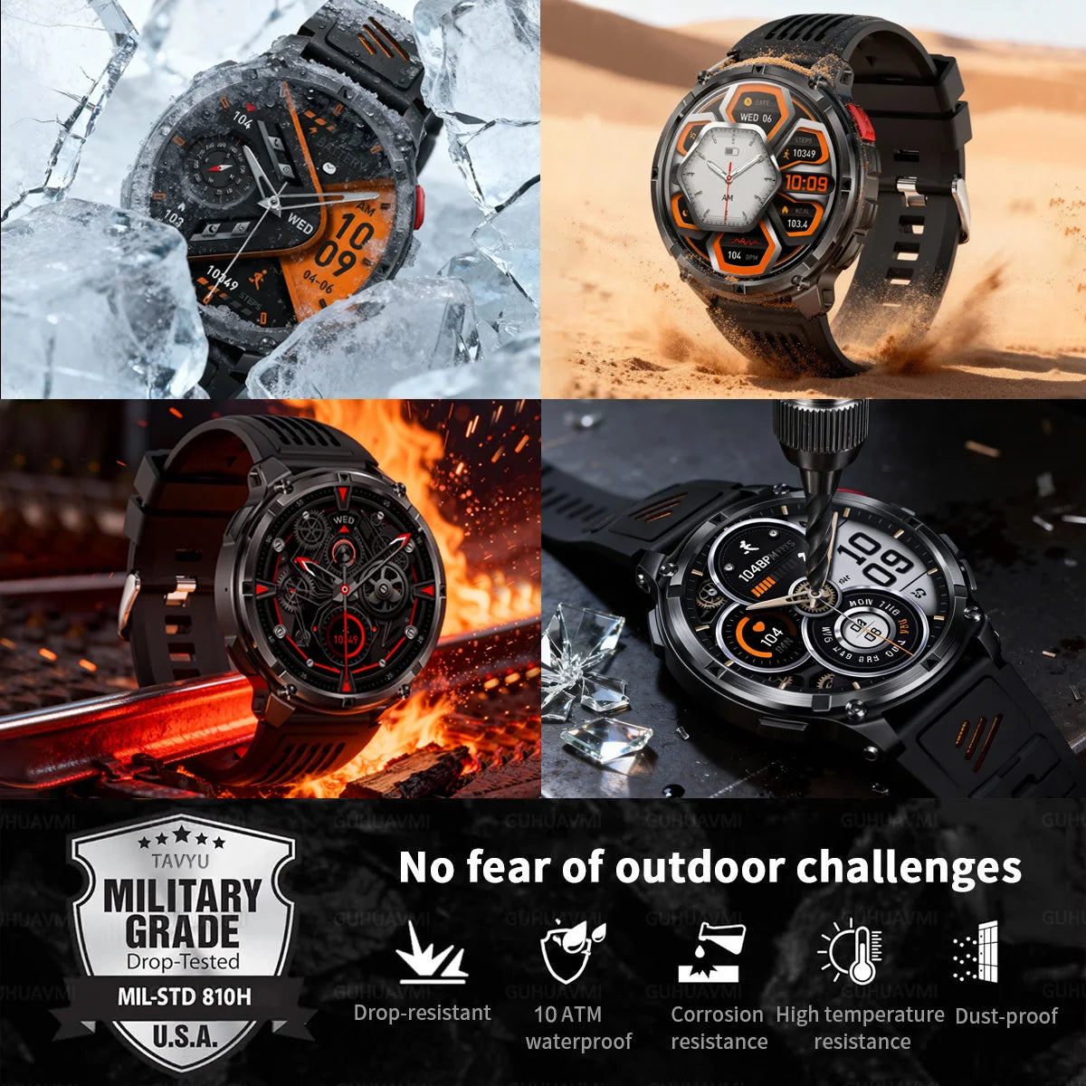 Smartwatch Militar Dark Fenix T-Rex 3 Pro Ultra GPS