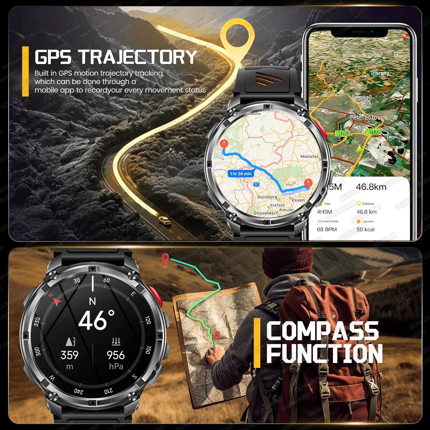 Smartwatch Militar Dark Fenix T-Rex 3 Pro Ultra GPS